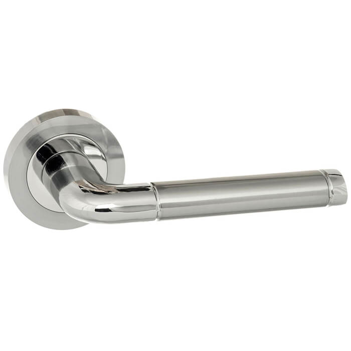 Atlantic Eco Ocean Aluminium Lever Door Handle On Round Rose