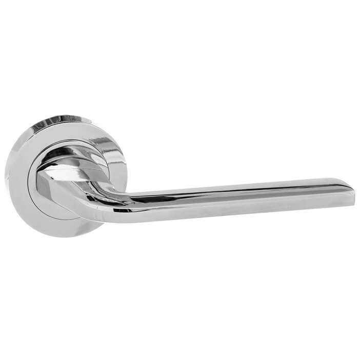 Atlantic Eco Surf Aluminium Lever Door Handle On Round Rose