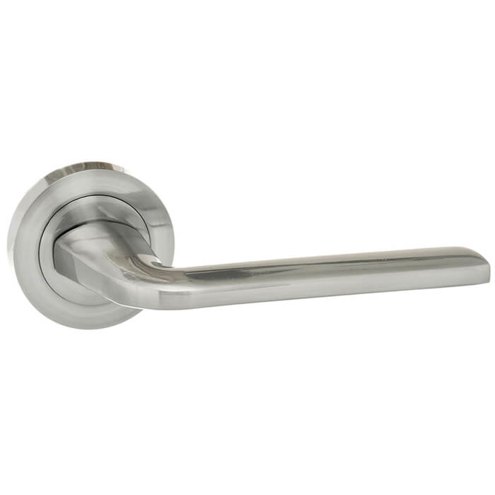 Atlantic Eco Surf Aluminium Lever Door Handle On Round Rose