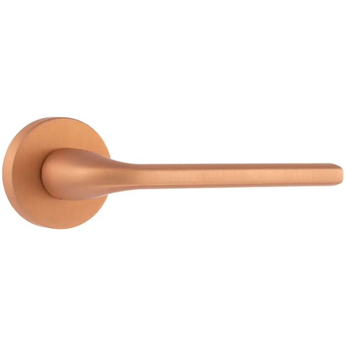 Atlantic Forme Milly Lever Door Handle on Minimal Round Rose