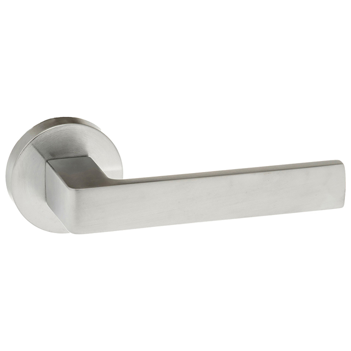 Atlantic Forme Asti Lever Door Handle on Minimal Round Rose