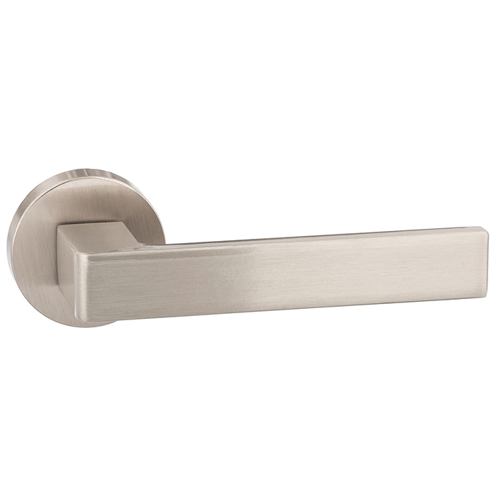 Atlantic Forme Asti Lever Door Handle on Minimal Round Rose