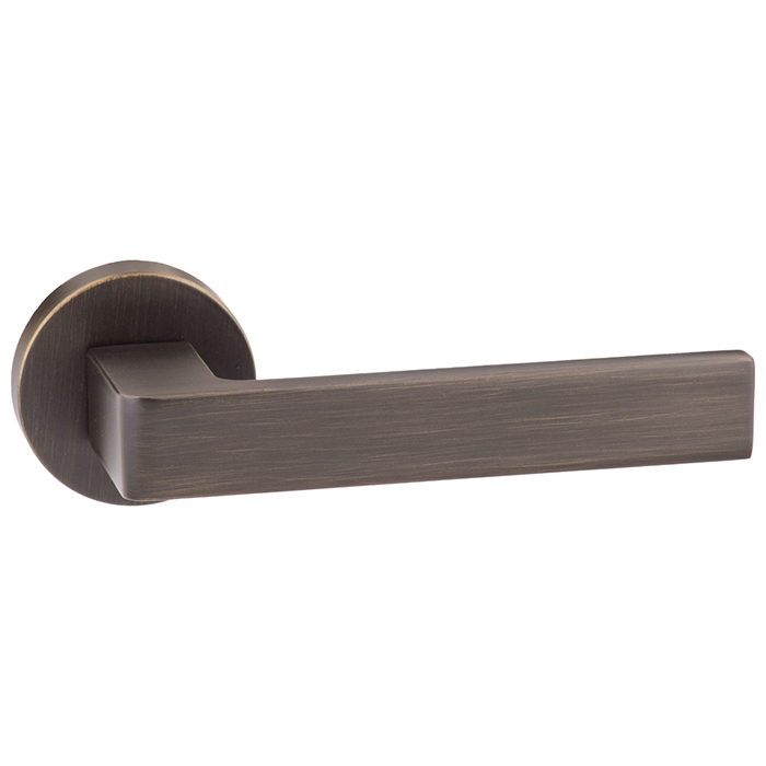 Atlantic Forme Asti Lever Door Handle on Minimal Round Rose