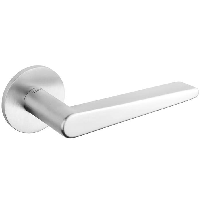 Atlantic Tupai Rapido 5S Line Torrao Lever Door Handle On 5mm Slimline Round Rose