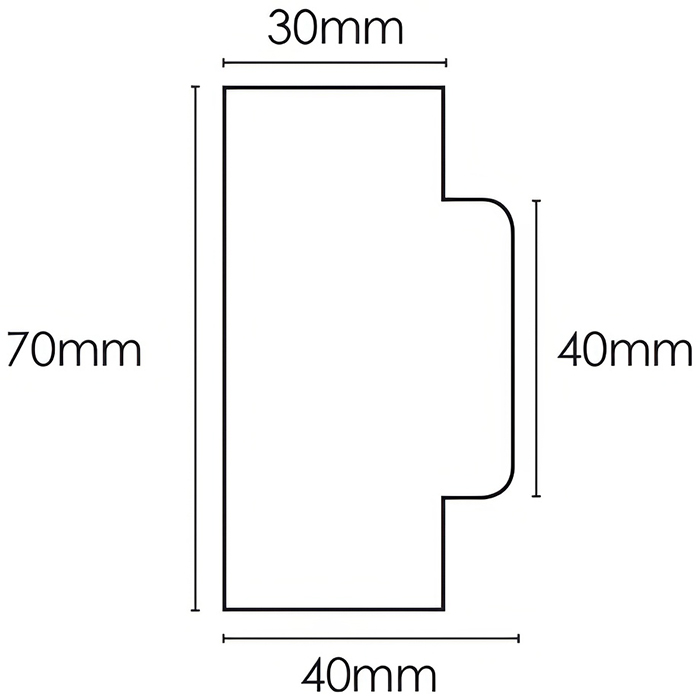 Atlantic 2.5 Inch Bolt Through Tubular Latch