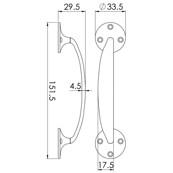 Carlisle Brass Bow Pull Handle
