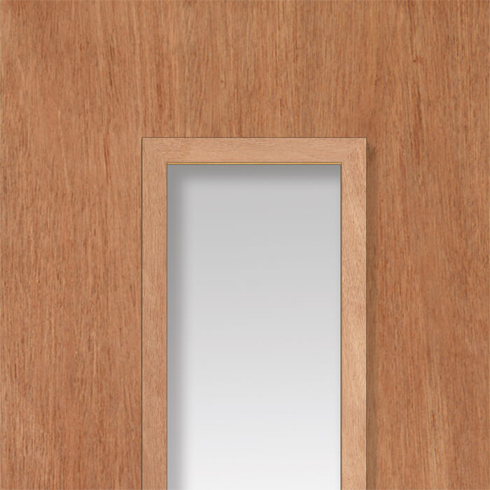 JB Kind Type-11G Un-Finished Plywood 2-Lights Paint Grade Internal Flush Glazed Fire Door