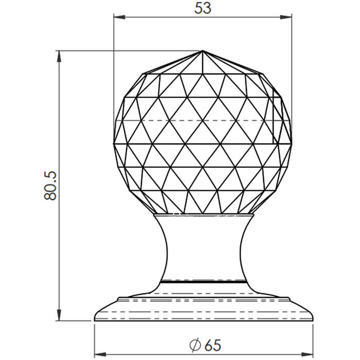 Carlisle Brass Elegant Crystal Door Knob