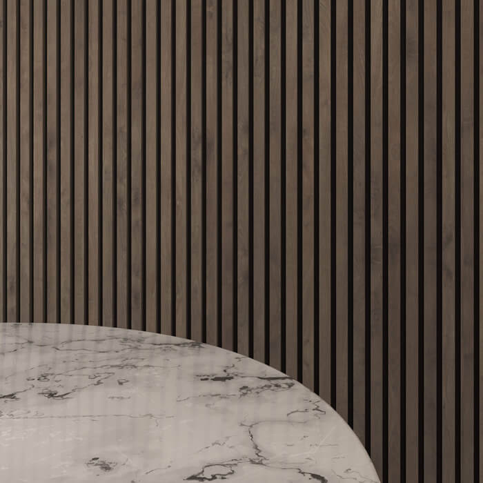 Joseph Miles Acoustic Dark Walnut 2400 x 600 x 21mm Wooden Slat Panel
