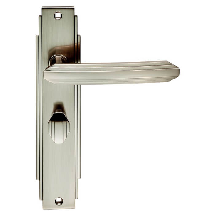 Carlisle Brass Art Deco Bathroom Lever On Backplate