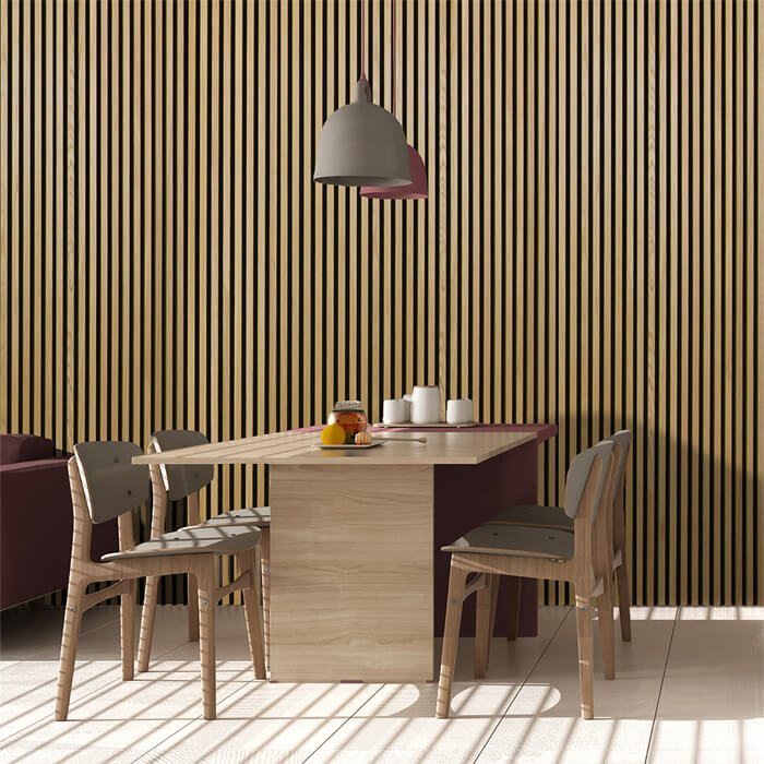 JB Kind Acoustic Wall Panel Fully-Finished Oak Veneer