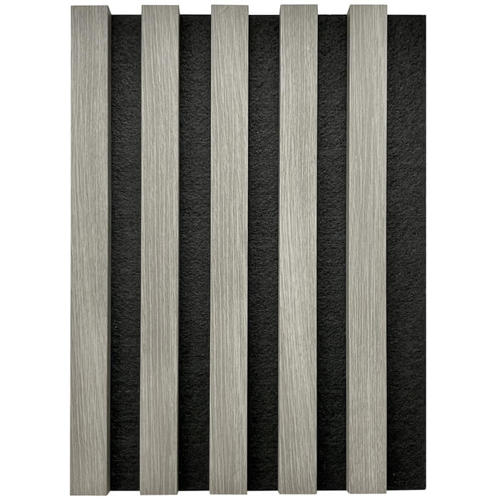 JB Kind Acoustic Wall Panel Fully-Finished Light-Grey Laminate