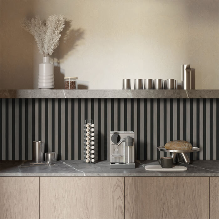 JB Kind Acoustic Wall Panel Fully-Finished Light-Grey Laminate