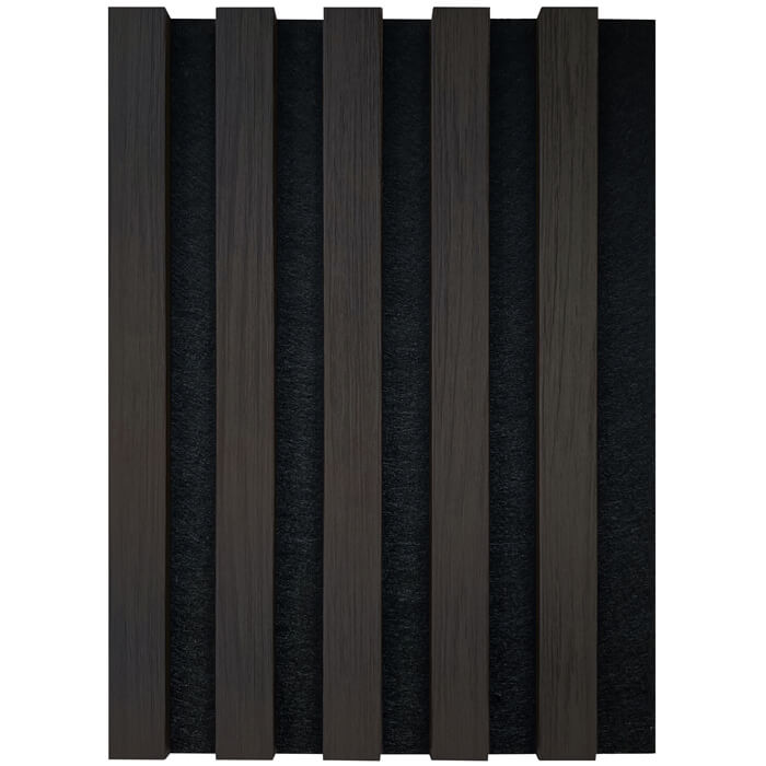 JB Kind Acoustic Wall Panel Fully-Finished Dark-Grey Laminate