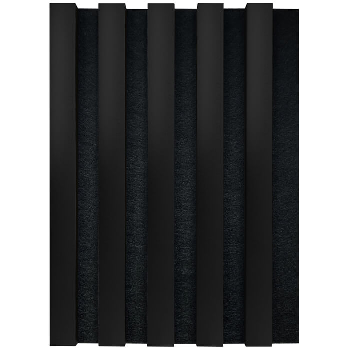 JB Kind Acoustic Wall Panel Fully-Finished Black Laminate