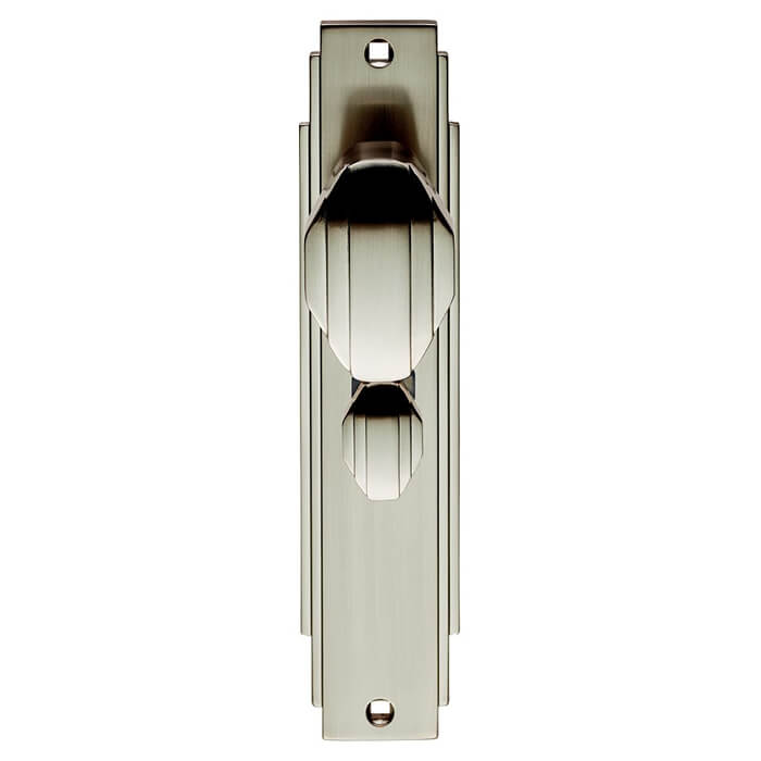 Carlisle Brass Art Deco Knob On Backplate For Bathroom Furniture