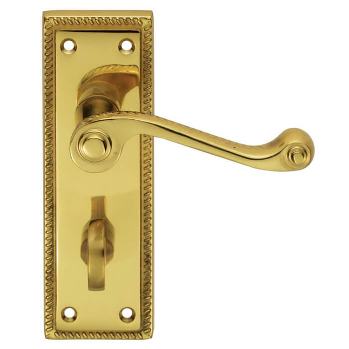 Carlisle Brass Georgian Lever On Backplate - Polished Brass