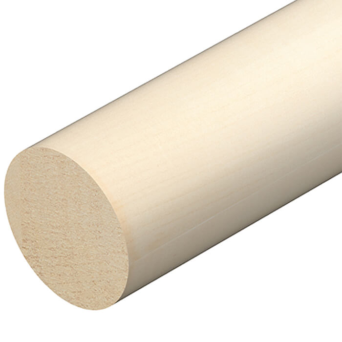 Cheshire Mouldings Light Hardwood Dowel - Bundle Of 50 - 2400mm Length