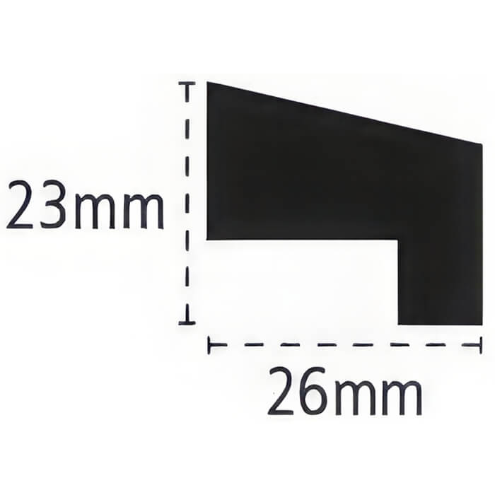 Cheshire Mouldings Oak Firecheck Hockey Stick Glass Bead - Bundle Of 10 - 26mm x 2400mm