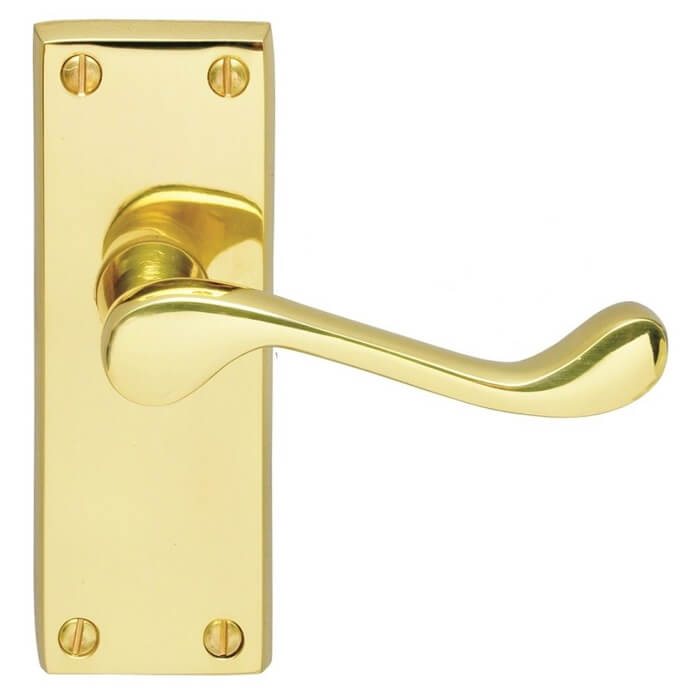 Carlisle Brass Contract Victorian Scroll Latch Lever Door Handle On Backplate
