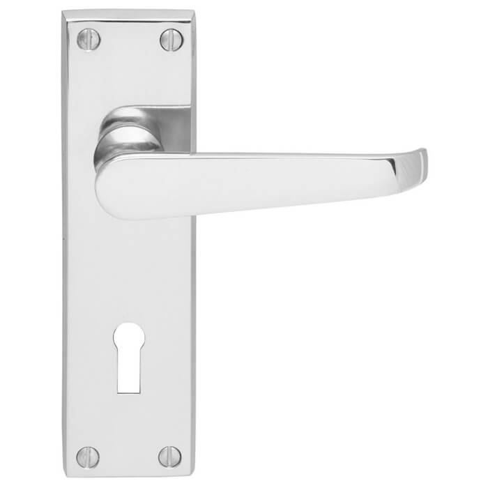 Carlisle Brass Contract Victorian Lever On Backplate with Keyhole