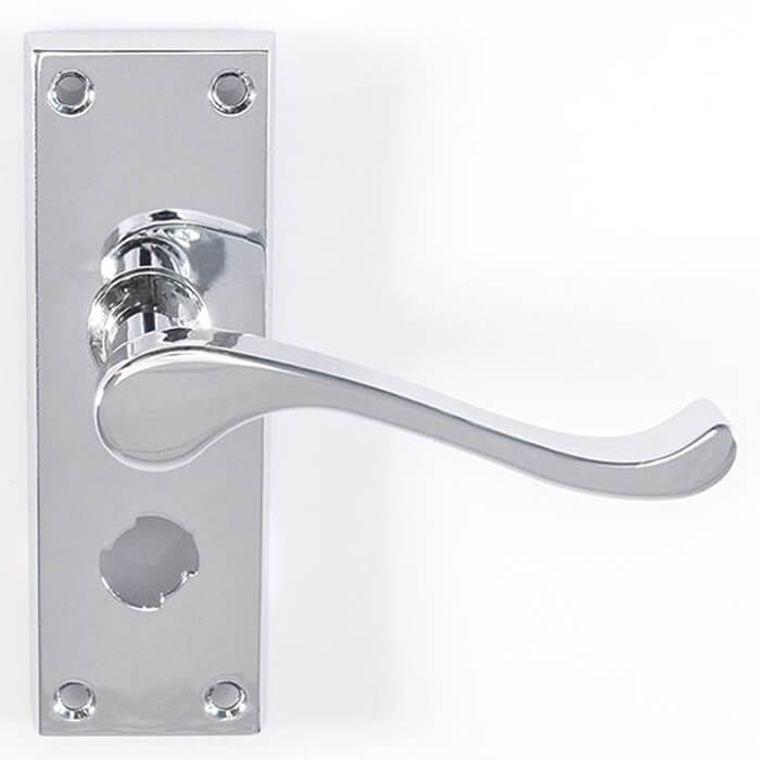 Carlisle Brass Contract Victorian Scroll WC Lever Door Handle - Privacy