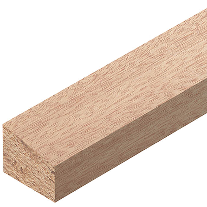 Cheshire Mouldings Wedge Red Hardwood Glass Bead - Bundle Of 35 - 12mm x 2400mm