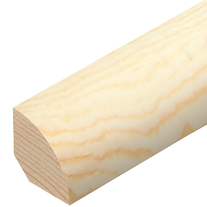 Cheshire Mouldings Pine Timber Quadrant - Bundle Of 20 - 21mm x 2400mm