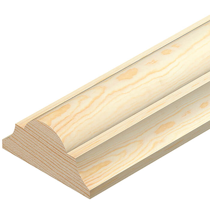 Cheshire Mouldings Pine Decorative Dado Rail - Bundle Of 5 - 2400mm Length