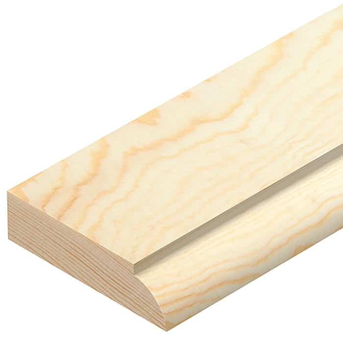 Cheshire Mouldings Pine Door Stop - Bundle Of 20 - 12mm x 2400mm