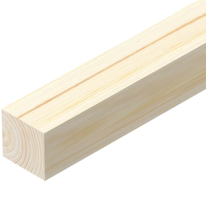 Cheshire Mouldings Handy Pack Pine Sawn - Bundle Of 4 -  50mm x 47mm