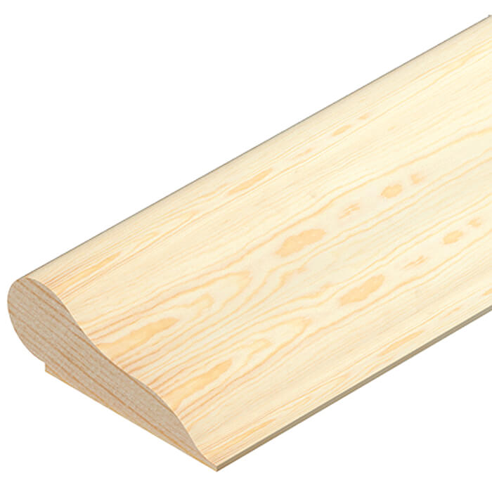 Cheshire Mouldings Pine Picture Rail - Bundle Of 10 - 15mm x 2400mm