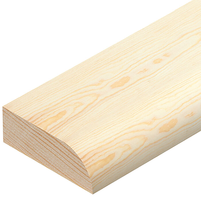 Cheshire Mouldings Pencil Round Pine Architrave - Bundle Of 10 - 44mm x 15mm