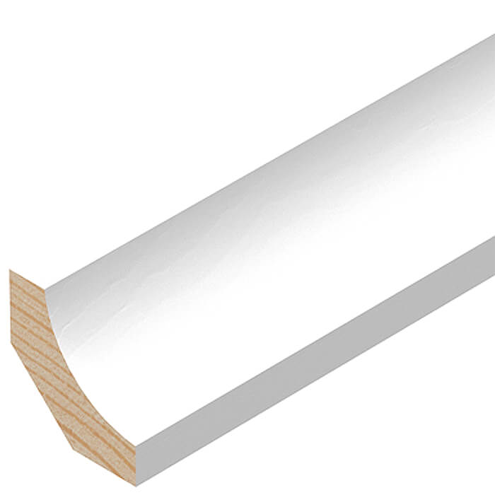 Cheshire Mouldings White Primed Scotia - Bundle Of 30 - 15mm x 2400mm
