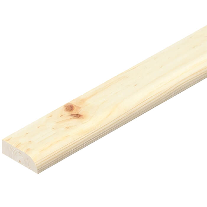 Cheshire Mouldings Handy Pack Pine Chamfered Architrave - Bundle Of 8 - 46mm x 15mm