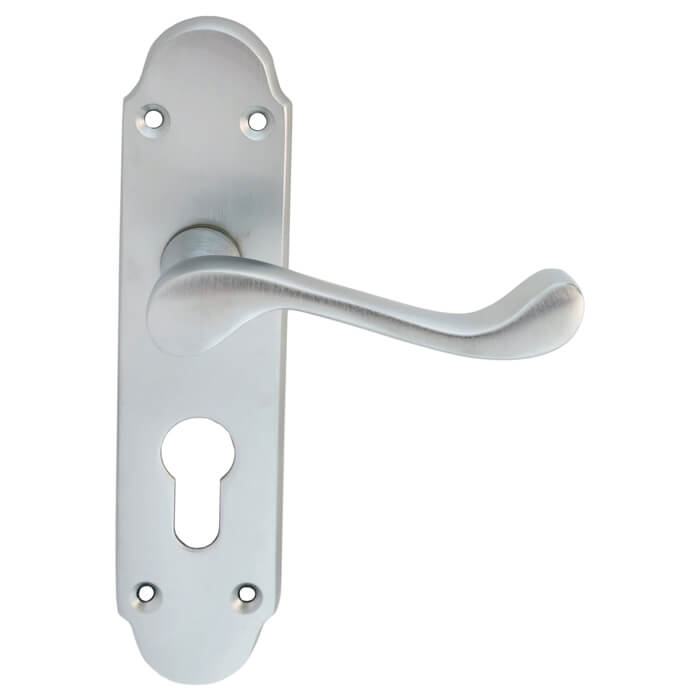 Carlisle Brass Oakley Lever Handle with Euro Profile On Backplate