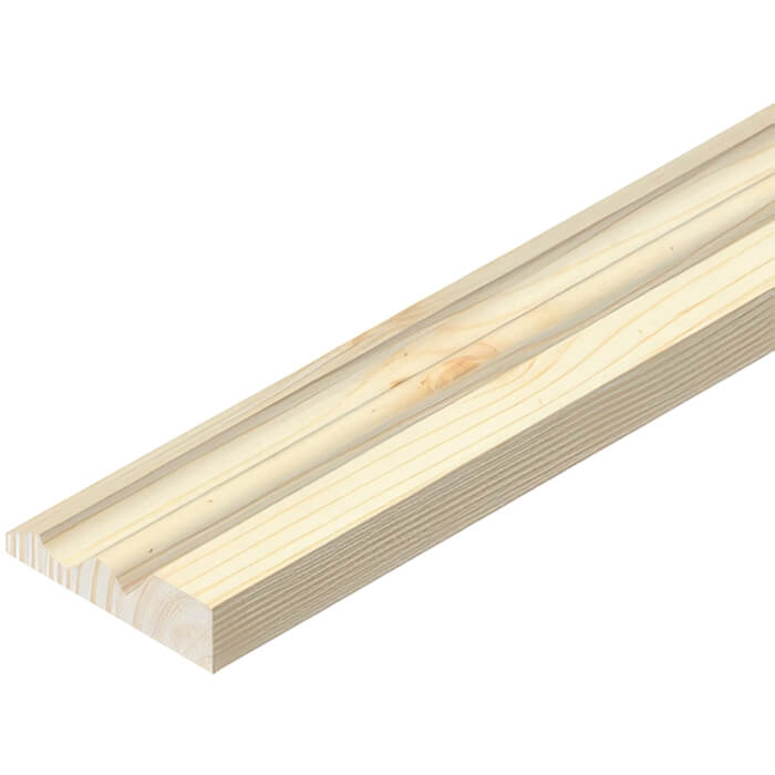 Cheshire Mouldings Handy Pack Pine Ogee Architrave - Bundle Of 6 - 71mm x 3000mm