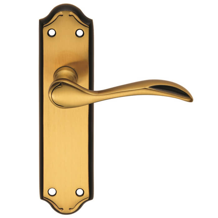 Carlisle Brass Madrid Traditional Latch Lever Door Handle On Backplate
