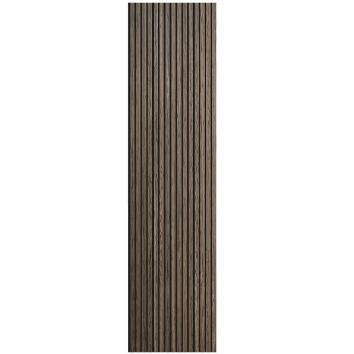 Joseph Miles Acoustic Dark Walnut Wooden Slat Wall Panel 2400 x 600 x 21mm