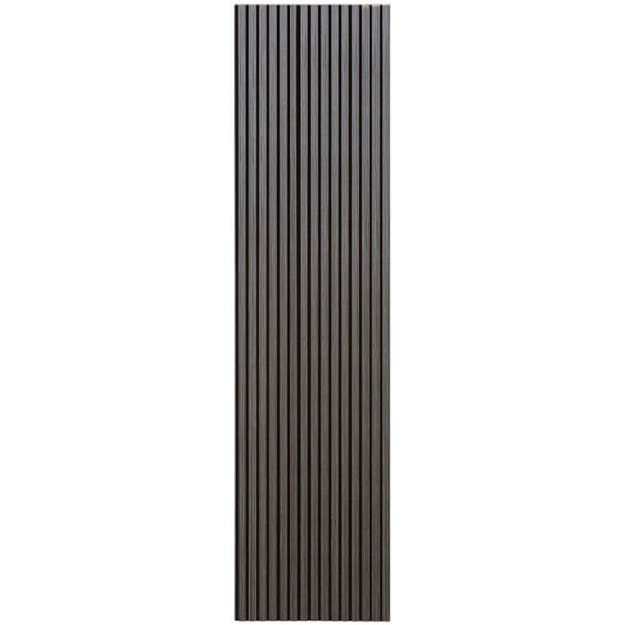 Joseph Miles Acoustic Dark Grey Oak Wooden Slat Wall Panel 2400 x 600 x 21mm
