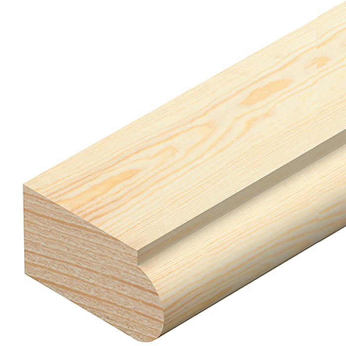 Cheshire Mouldings Pine Staff Glass Bead - Bundle Of 20 - 15mm x 2400mm