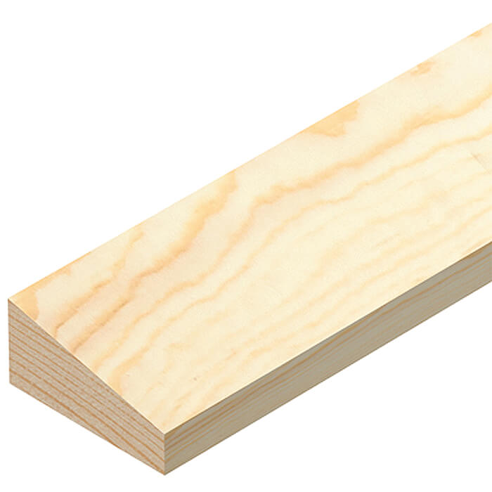Cheshire Mouldings Wedge Pine Glass Bead - Bundle Of 20 - 9mm x 2400mm