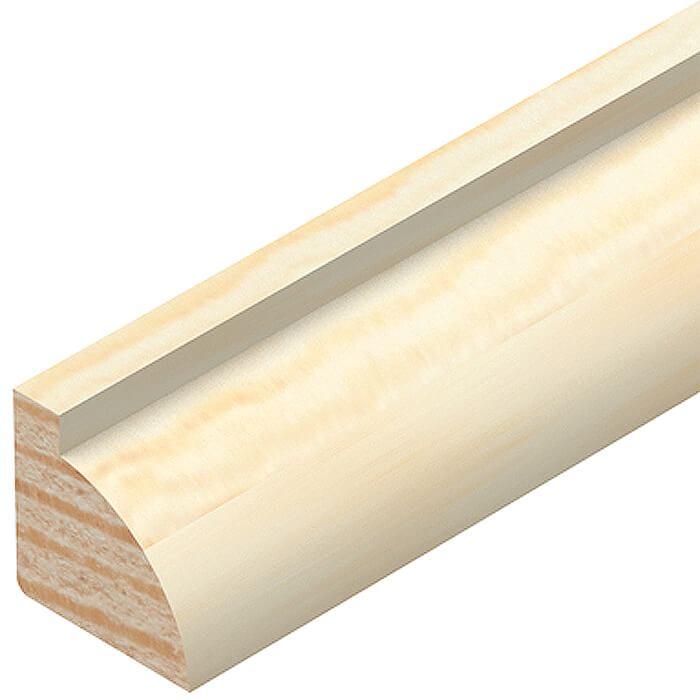 Cheshire Mouldings Ovolo Pine Glass Bead - Bundle Of 30 - 2400mm Length