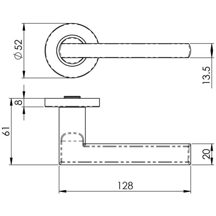 Carlisle Brass Eurospec Carlton Lever Handle On Round Rose