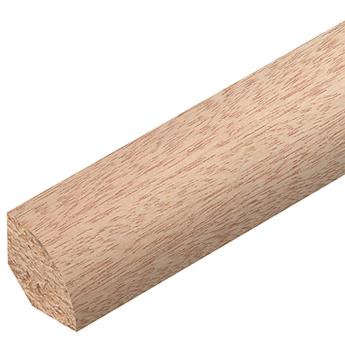 Cheshire Mouldings Red Hardwood Timber Quadrant - Bundle Of 30 - 9mm x 2400mm