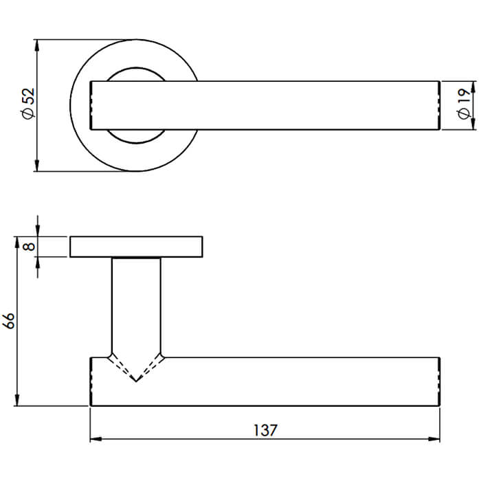 Carlisle Brass Eurospec Philadelphia Satin Stainless Steel Lever Handle