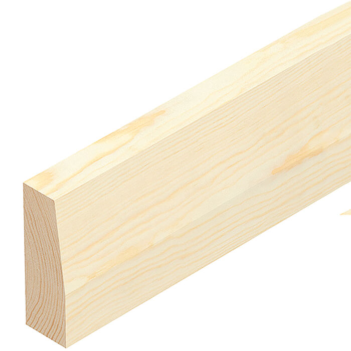 Cheshire Mouldings Pine Plinth Block Architrave - 30mm x 250mm