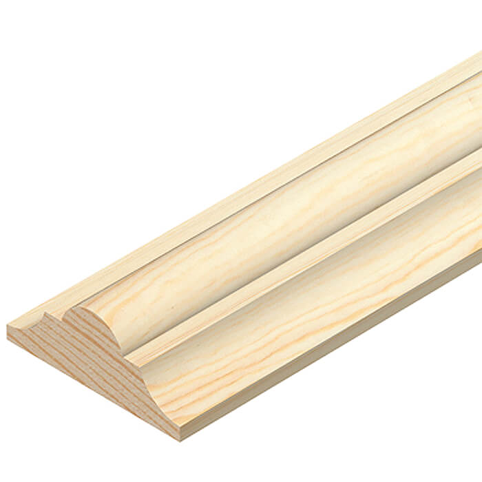 Cheshire Mouldings Pine Decorative Double Astragal - 9mm x 2400mm
