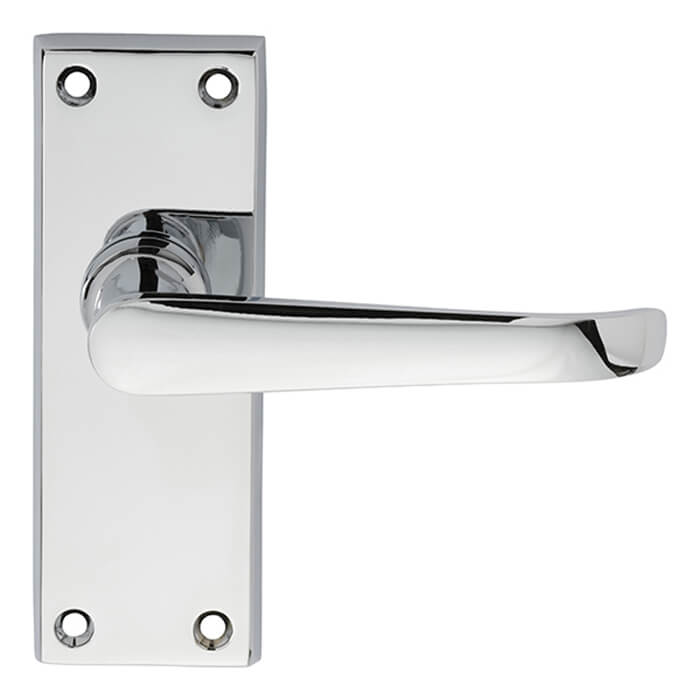 Carlisle Brass Victorian Ascot Latch Lever Door Handle On Backplate