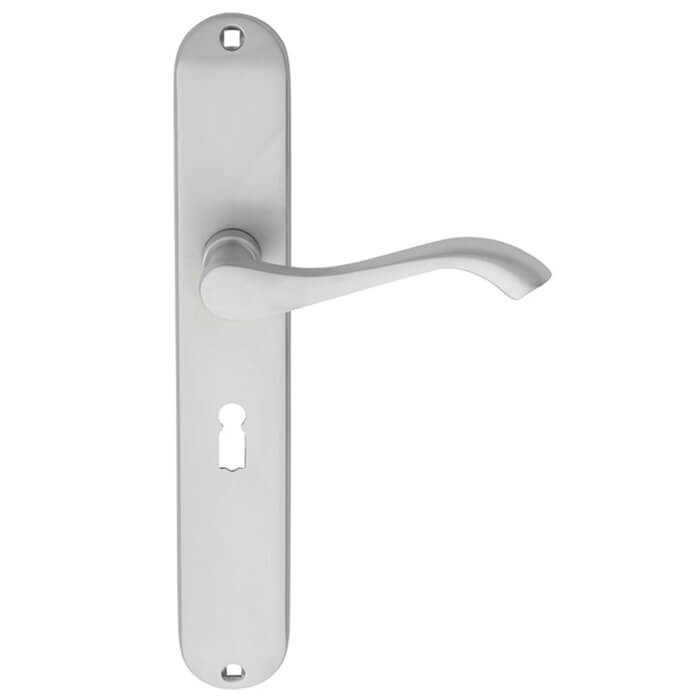 Carlisle Brass Andros 241 x 40mm Lock Profile Lever Door Handle On Backplate
